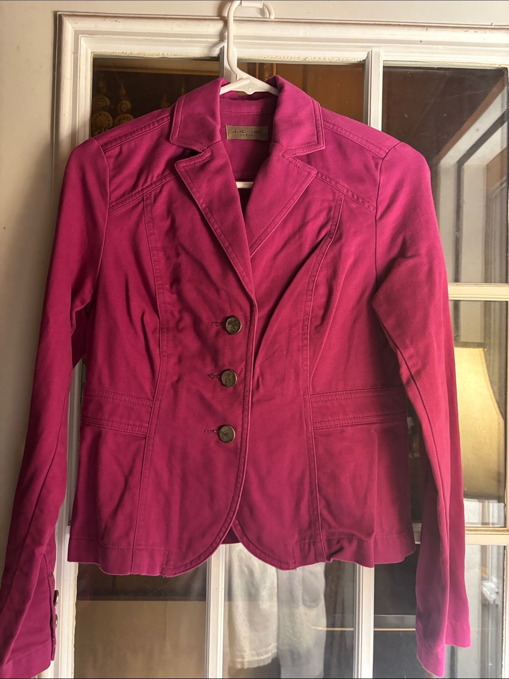 Hot Pink Tailored Blazer Jacket size petite small